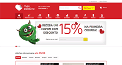 Desktop Screenshot of meuadesivo.com.br